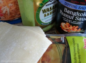 ingredients for Asian nachos pleasure in simple things blog