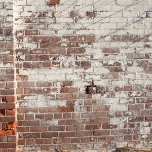 aRobin Sprong white washed brick wallpaper