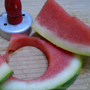 cutting watermelon for salad pleasure in simple things blog