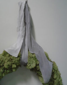 moss wedding wreath botanical wedding